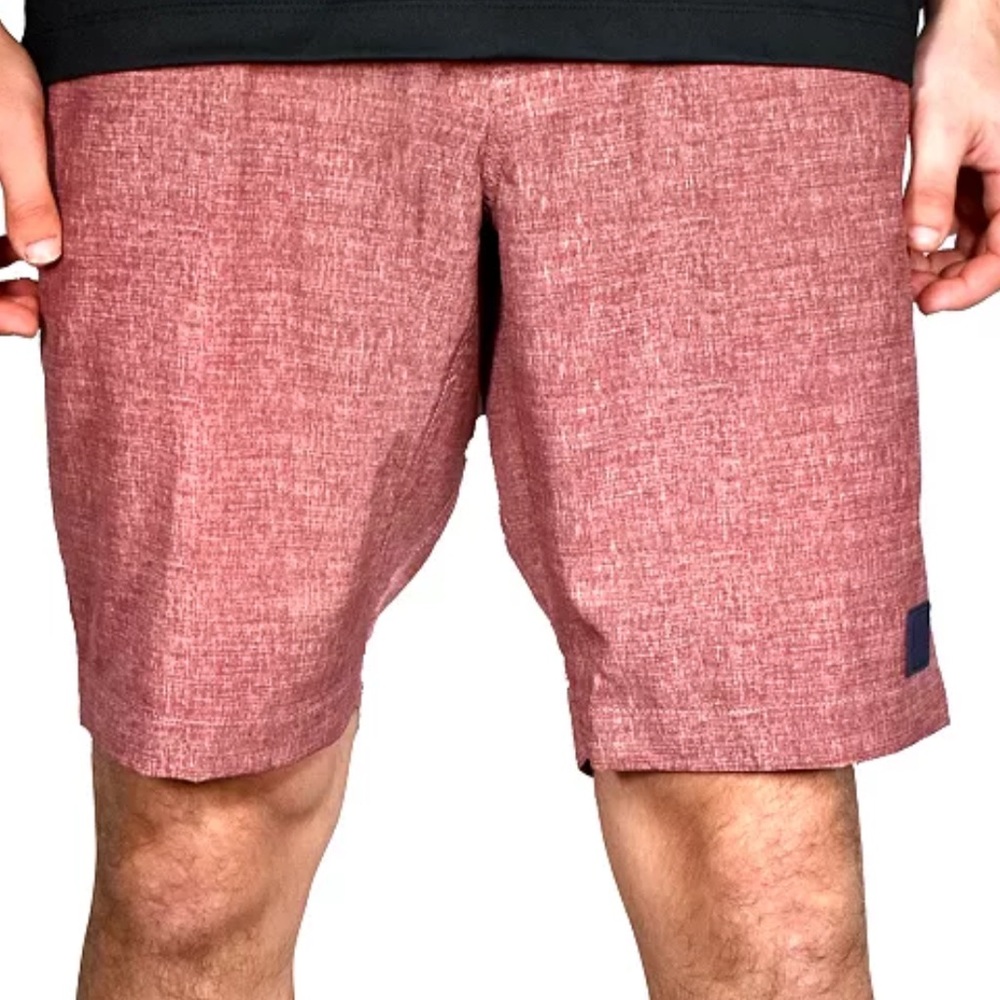 Vintage 1946 men’s flat front heathered pattern Gurkha shorts ox blood size 36